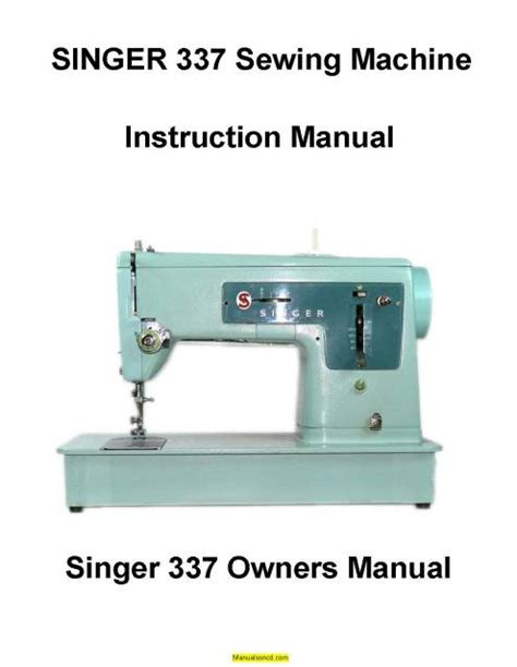 Singer Sewing Machine Instruction Manual