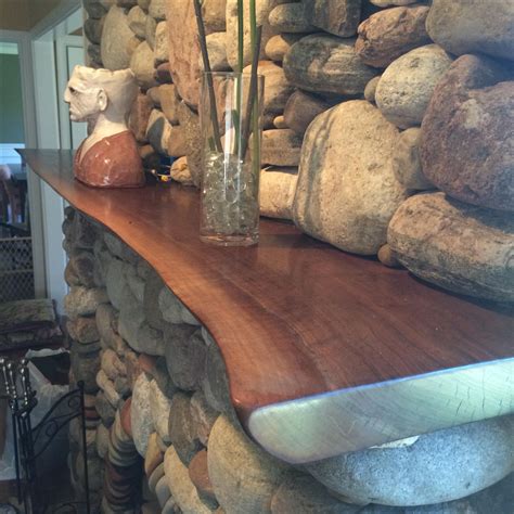 Hand Made Live Edge Walnut Mantle By Powell Woodworks CustomMade