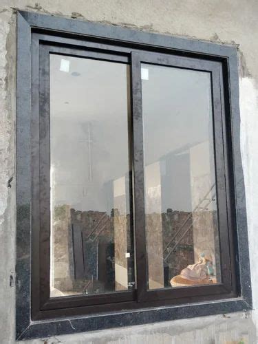 Black Aluminum Sliding Window At Rs 650 Sq Ft Aluminium Domal Window