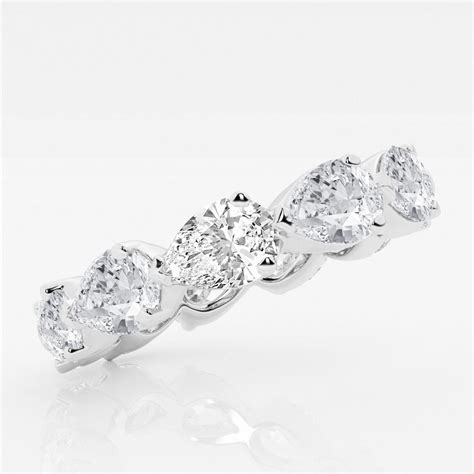 Ctw Floating Pear Lab Grown Diamond Eternity Band Mm Width