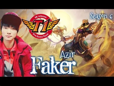 Skt T Faker Azir Mid Vs Zed Patch Kr League Of Legends Youtube