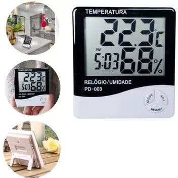 Termo Higrometro Medidor Temperatura Umidade Sensor Externo Shopee Brasil