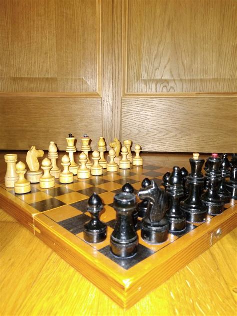 Soviet Chess Set 1955 Beautiful Soviet Chess Small Chess Antique