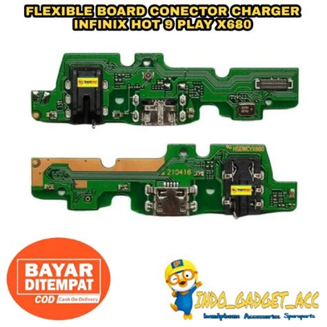 FLEXIBLE BOARD CONECTOR KONEKTOR CHARGER PAPAN CAS INFINIX HOT 9 PLAY