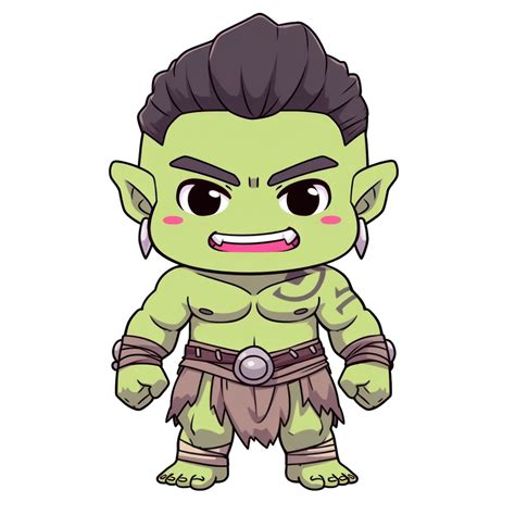 Cute Chibi Ogre Ai Generative 33494744 Png