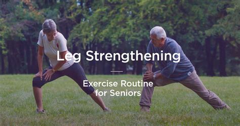 Exercises For Elderly With Weak Legs - Exercise Poster