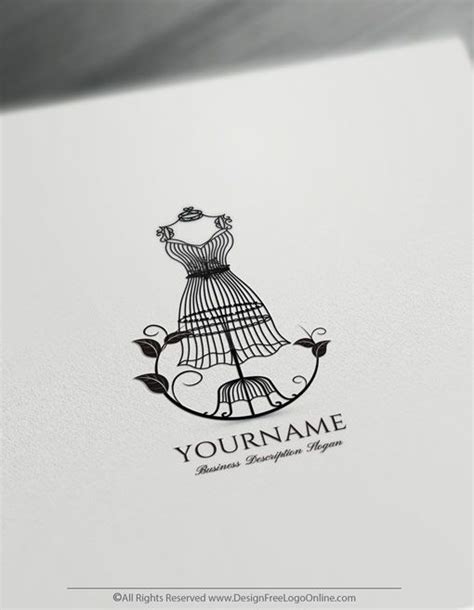 Free Dress Logo Maker Women S Fashion Logo Templates Fashion Logo