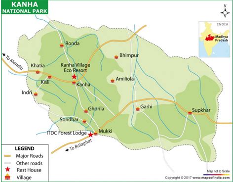 Kanha Kisli National Park Map