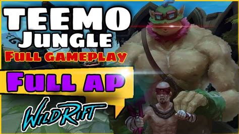 Wild Rift Teemo Jungle Gameplay Teemo Full Ap Build Youtube