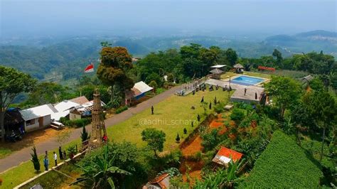 PEMANDANGAN INDAH DI PUNCAK PELITA CIAWI TASIKMALAYA DRONE VIEW