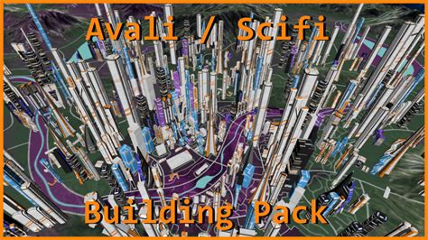 Avali Sci Fi Model 3d Building Pack Vrchat