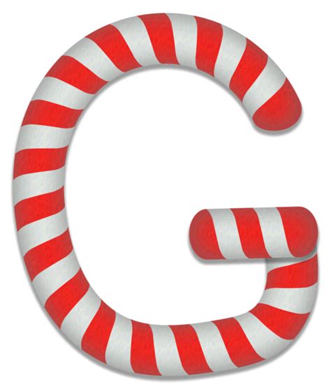 Candy Cane Stripes Christmas Alphabet Lettering Font Diy Projects