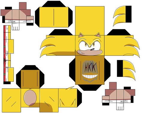 Set Of Sonic The Hedgehog Characters Paper Toy Free Printable