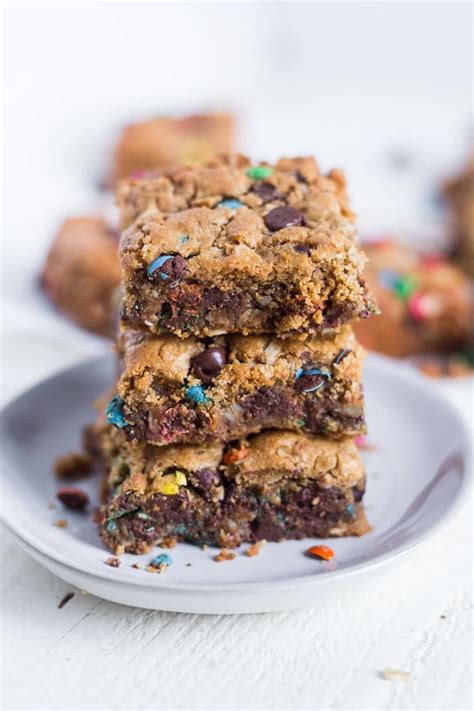 Flourless Monster Cookie Bars Recipe Gluten Free Monster Cookies