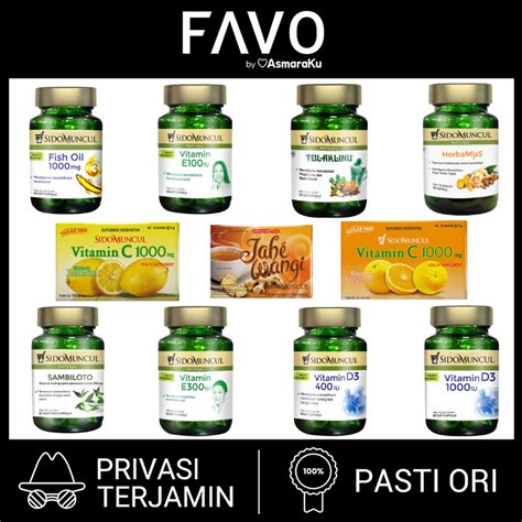 Jual Sidomuncul Natural Suplemen Vitamin C Vit C Vitamin D Iu