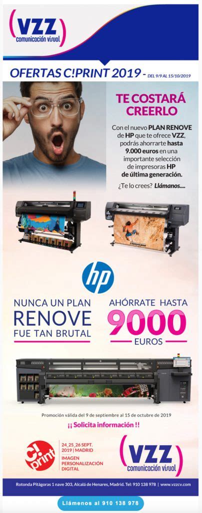 Oferta Equipos Hp Especial C Print Vzz Comunicaci N Visual