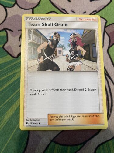 Pokémon TCG Team Skull Grunt Sun Moon Base Set 133 149 Regular