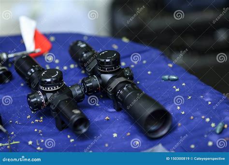 Scopes for Tactical Assault Rifles Stock Image - Image of special, lens: 150300819