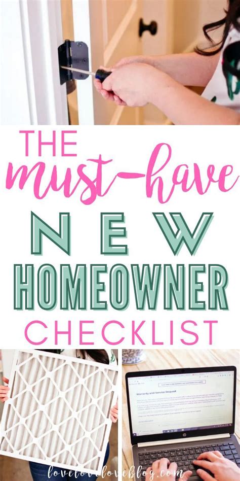 Easy Tasks That Should Be On Every New Homeowner Checklistrn