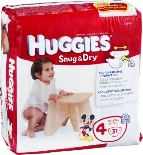 Huggies Snug And Dry Size 4 Diapers 28 Ct Fry’s Food Stores