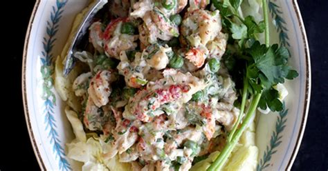 Cajun Crawfish Salad Recipe Salad Recipes Crawfish Recipes Pea