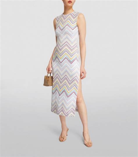 Womens Missoni Multi Zigzag Midi Dress Harrods Uk