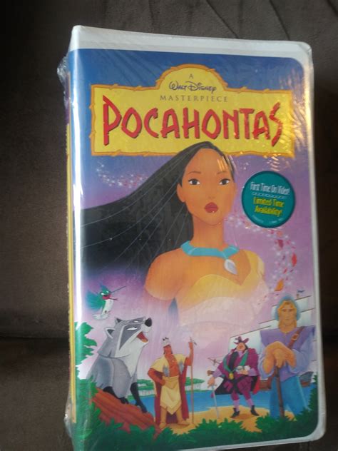 Walt Disneys Masterpiece Pocahontas Vhs Brand New Still Etsy