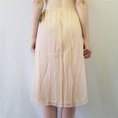 S BNWT Kayser Nude Slip Skirt Etsy