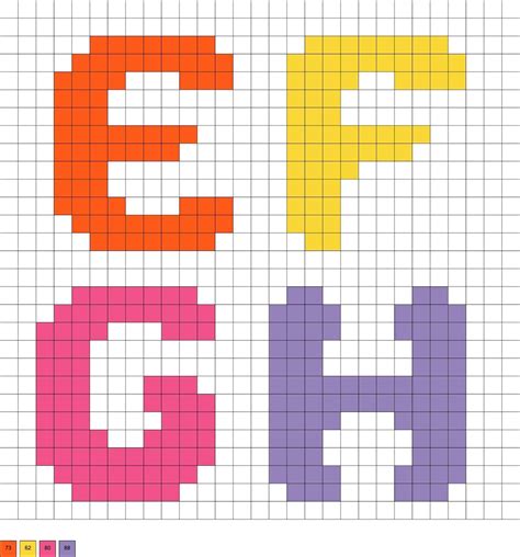 Perler Bead Letters Six Alphabets Artofit