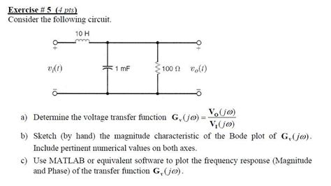 Solved Exercise 5 4 Pts Consider The Following Circuit Chegg