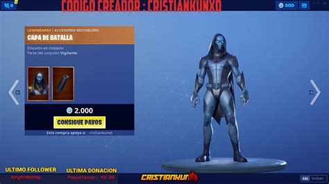 Skin Presagio Set Vigilante Fortnite Youtube