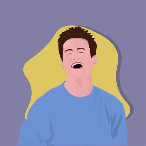 Chander Bing Vector art | Chandler bing cartoon, Friends illustration ...