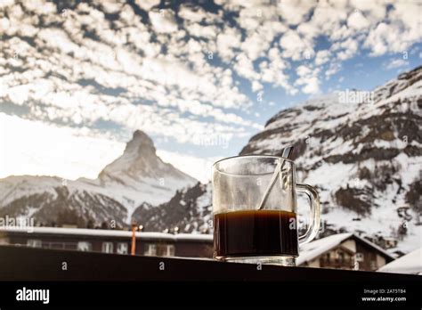 view of Matterhorn through hotel window in Zermatt Stock Photo - Alamy