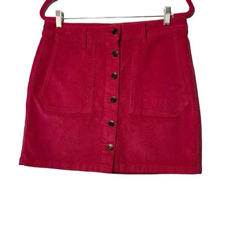 Wild Fable Hot Pink Mini Skirt Corduroy 32 Gem