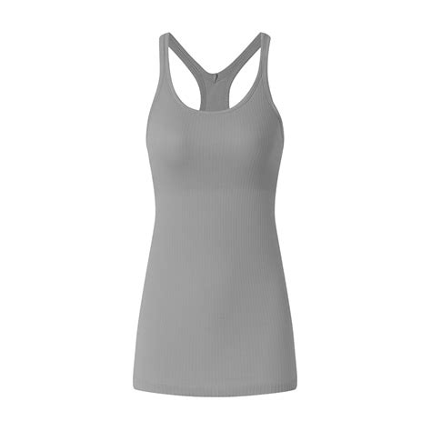 Yuhaotin Cute Crop Tops For Women Sexy Ribbed Workout Tank Tops With Built In Bra Tight