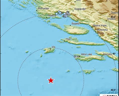Dva Nova Potresa U Jadranu Nedaleko Od Visa Otvoreno Hr