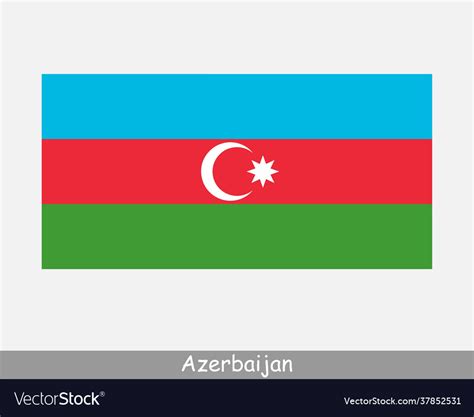 National flag azerbaijan azerbaijani country Vector Image