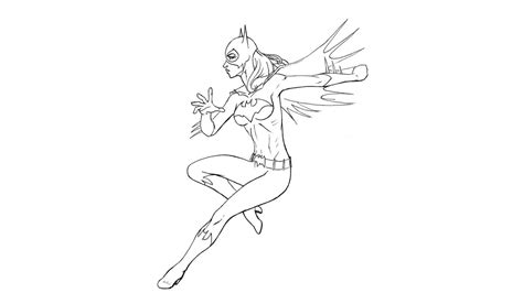 Dibujo Para Colorear De Batgirl