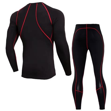 New Compression Quick Dry Tight Tracksuit Men Training Fitness Long