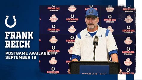 Colts Vs Rams Postgame Frank Reich