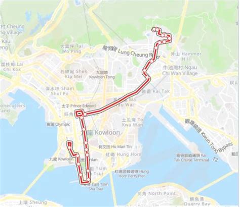 Kowloon Motor Bus Route Line No X Runs From Jordan West Kowloon