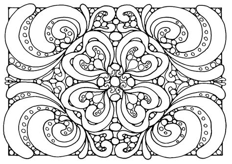 Abstract Flower Coloring Pages At Free Printable