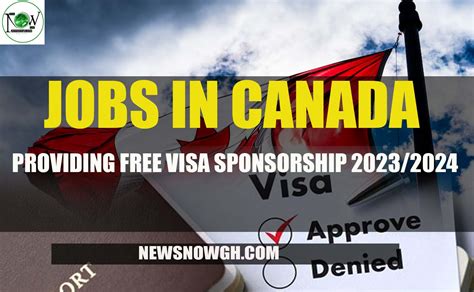 Jobs In Canada Providing Free Visa Sponsorship