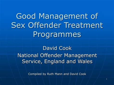 Ppt Good Management Of Sex Offender Treatment Programmes Powerpoint