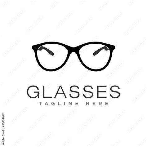 Glasses Logo Design Vector Stock Vector Adobe Stock