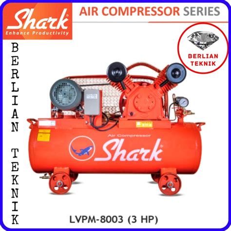 Jual Kompressor Angin Shark 3 HP Air Compressor Auto Dinamo Jakarta