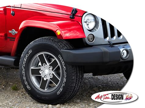 Jeep Wrangler Factory Wheel Decal Set - 17 Inch