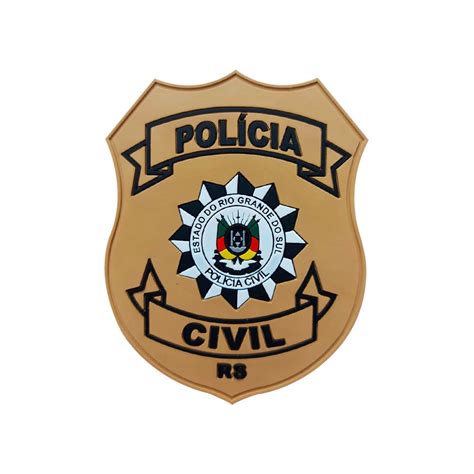 Patch Emborrachado Polícia Civil RS