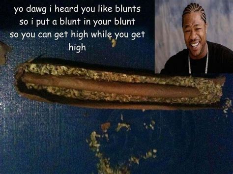 Yo Dawg I Heard You Like Blunts So I Put A Blunt In Your Blunt So You