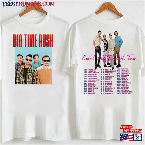 2023 Tour Shirt Big Time Rush Band Cant Get Enough Merch Classic